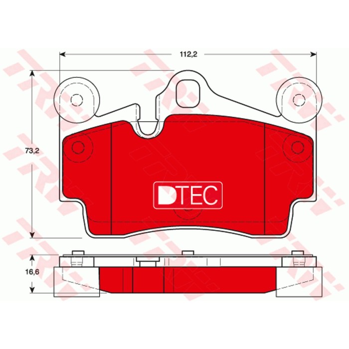 Колодки тормозные TRW GDB1653DTE
