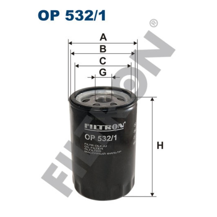 Фильтр масляный FILTRON OP5321