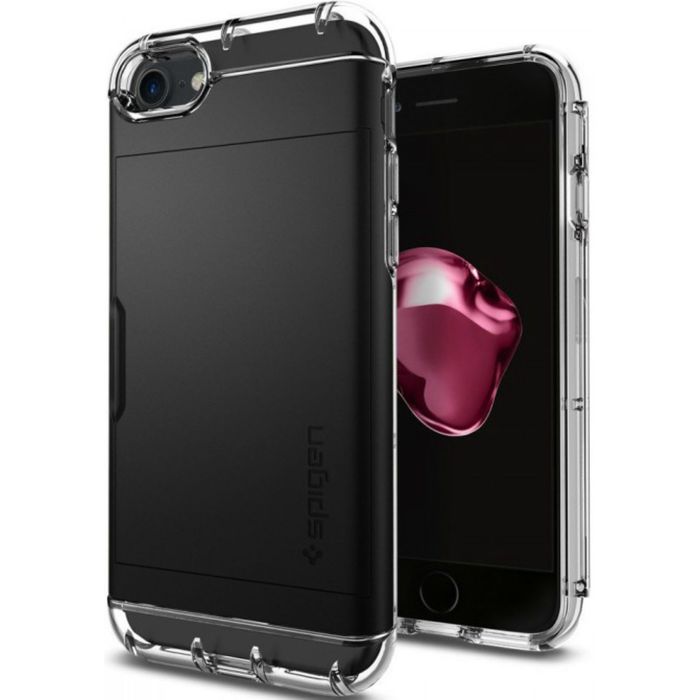 Чехол Spigen (042CS20981) для iPhone 7 Crystal Wallet, черный