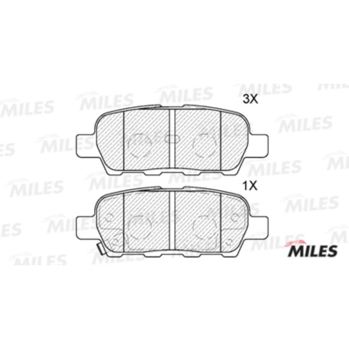 Тормозные колодки задние MILES E110015
