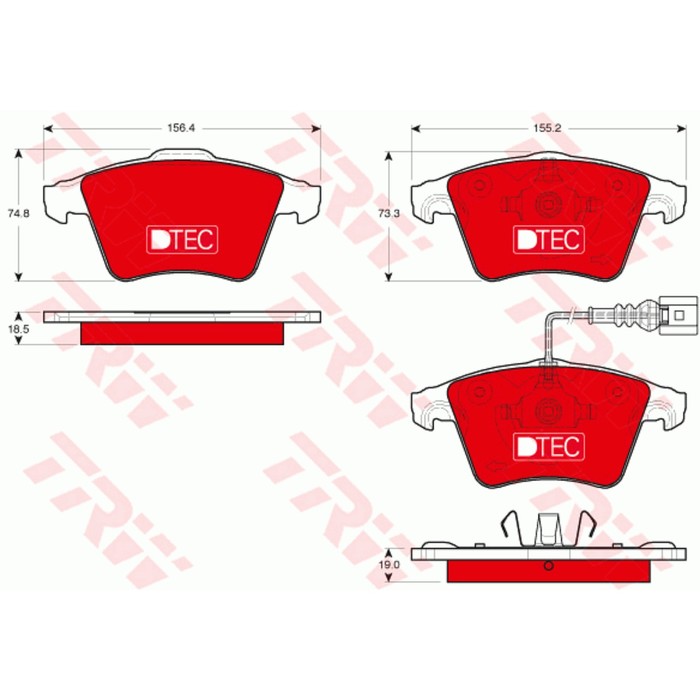 Колодки тормозные TRW GDB1721DTE