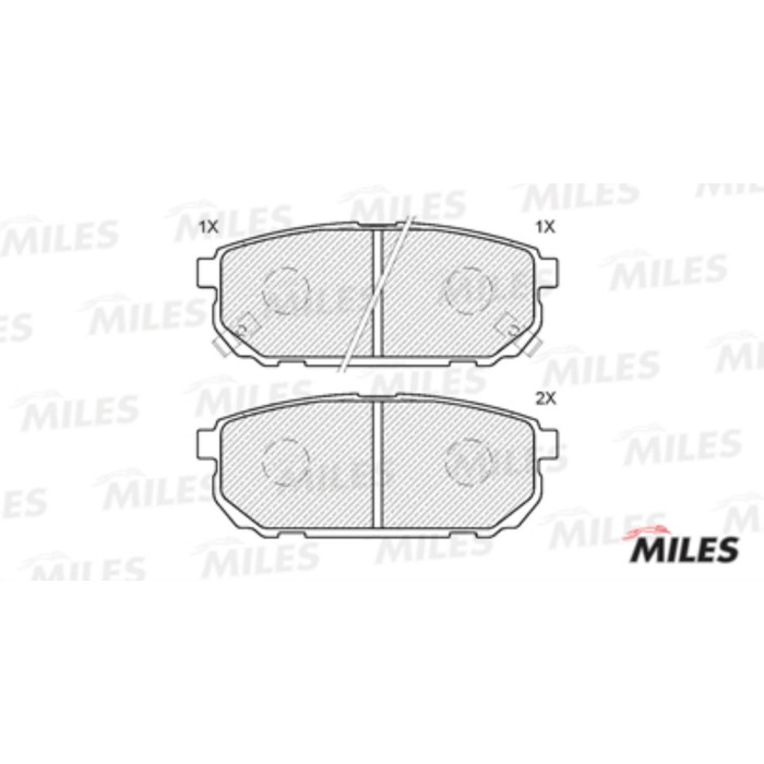 Тормозные колодки задние MILES E110167