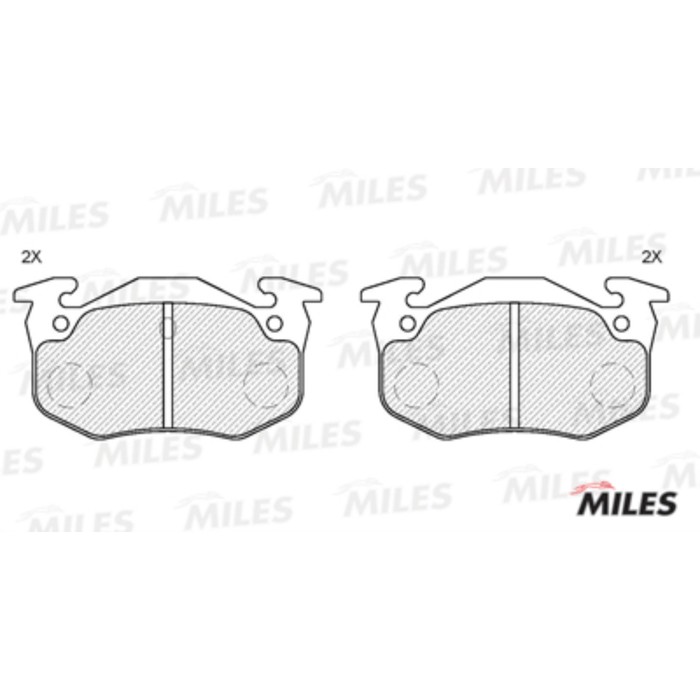 Тормозные колодки задние MILES E110175