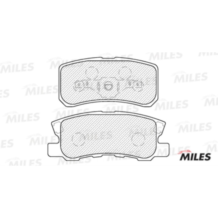 Тормозные колодки задние MILES E110184
