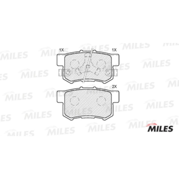 Тормозные колодки задние MILES E110187