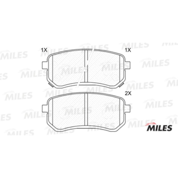Тормозные колодки задние MILES E110199