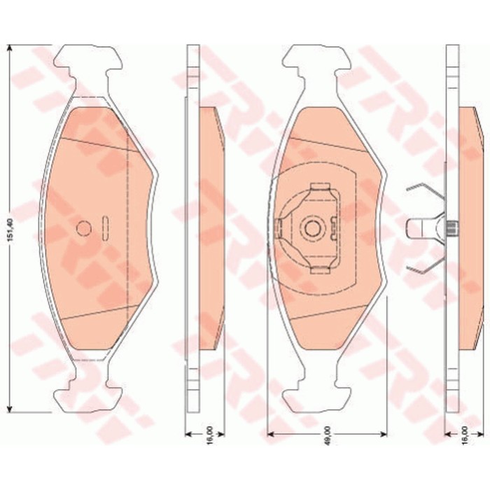 Колодки тормозные TRW GDB1776