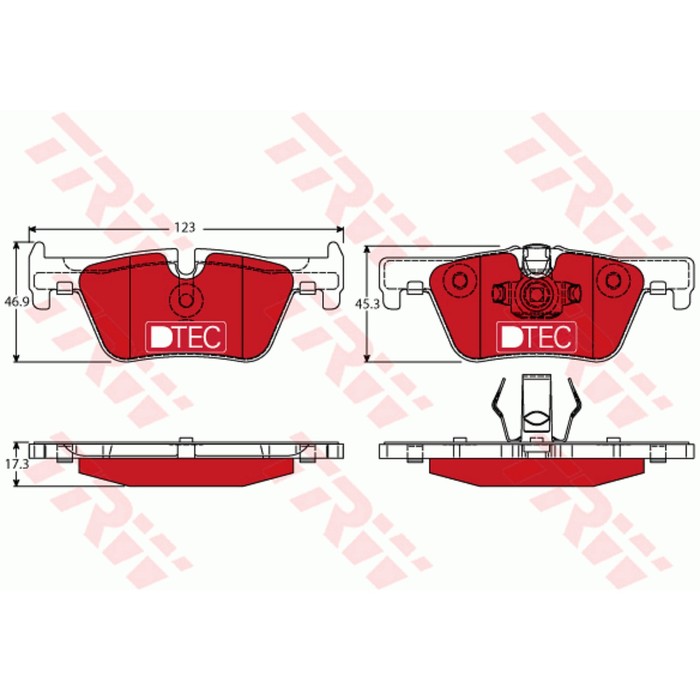 Колодки тормозные TRW GDB1919DTE