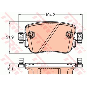 

Колодки тормозные TRW GDB2042