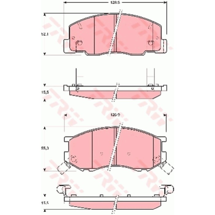 Колодки тормозные TRW GDB3157