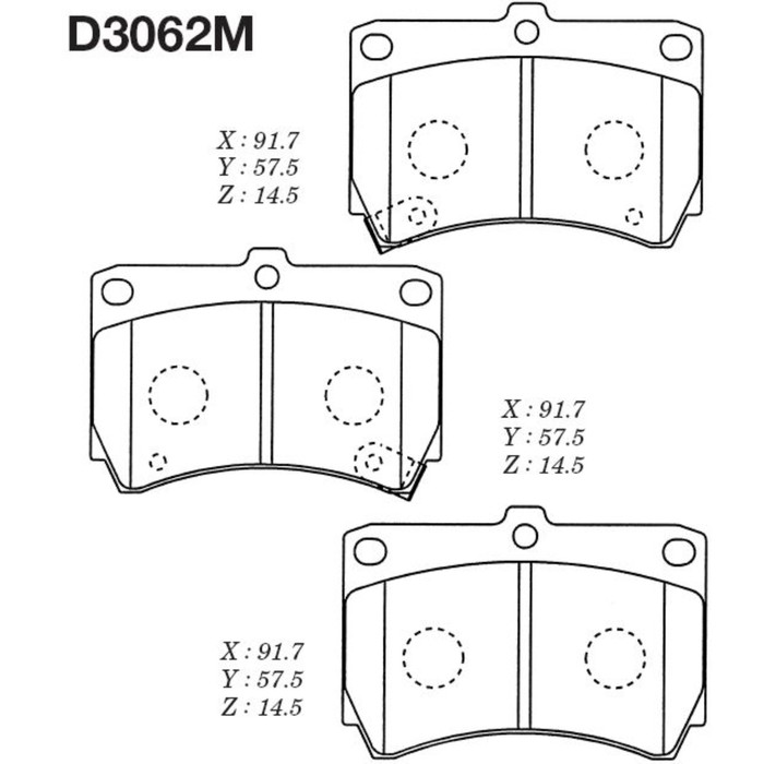 Колодки тормозные Kashiyama D3062M