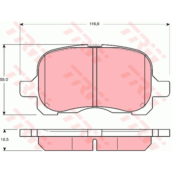 Колодки тормозные TRW GDB3204