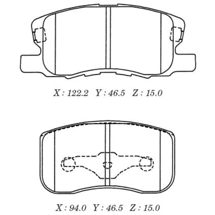 Колодки тормозные Kashiyama D6121