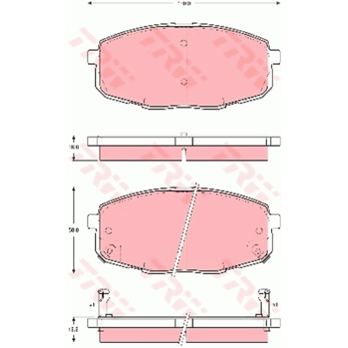 Колодки тормозные TRW GDB3342