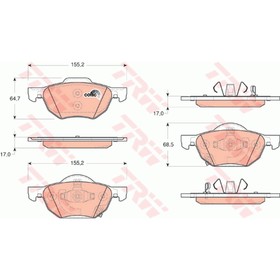 

Колодки тормозные TRW GDB3355