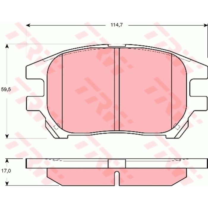 Колодки тормозные TRW GDB3379
