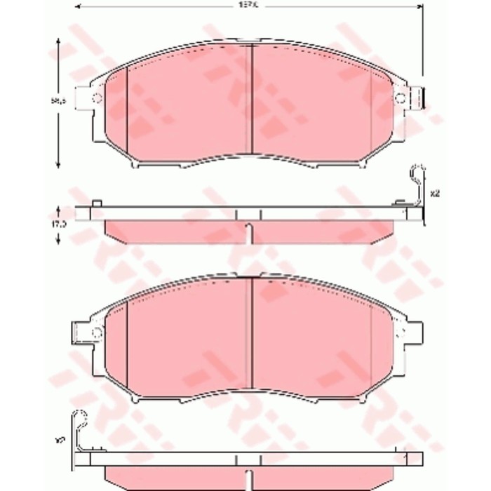 Колодки тормозные TRW GDB3392