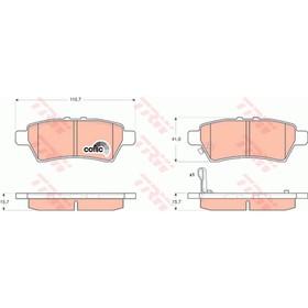 

Колодки тормозные TRW GDB3405