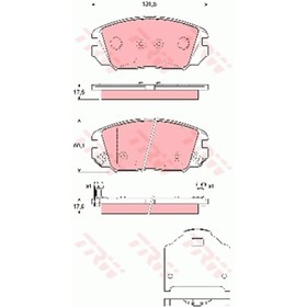

Колодки тормозные TRW GDB3409