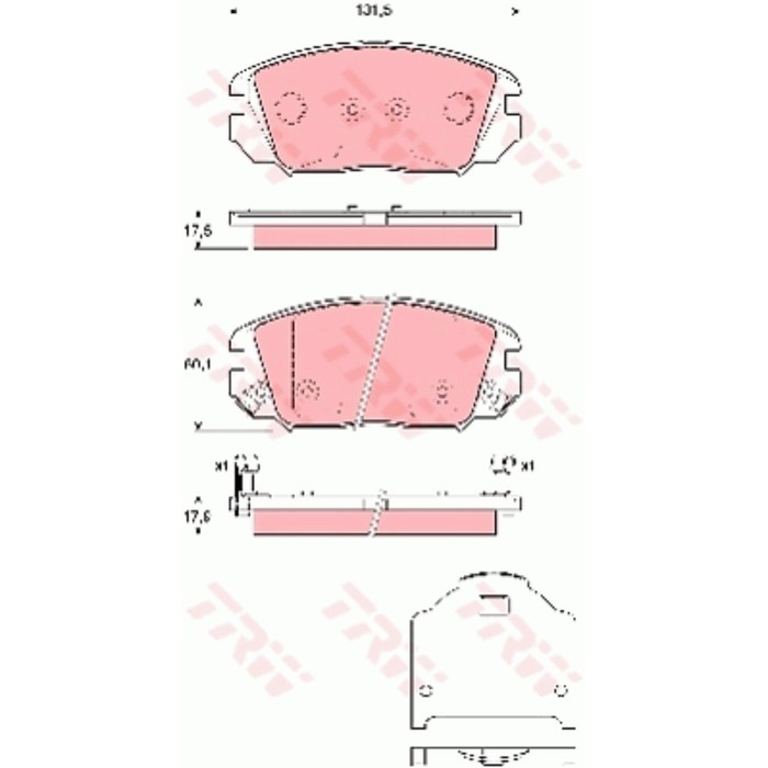 Колодки тормозные TRW GDB3409