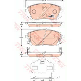 

Колодки тормозные TRW GDB3461