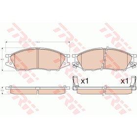 

Колодки тормозные TRW GDB3563