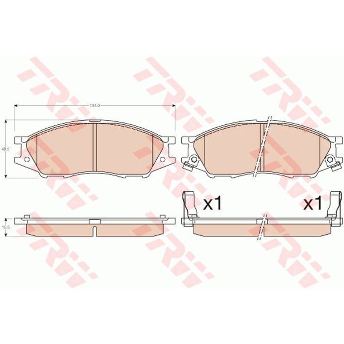Колодки тормозные TRW GDB3563
