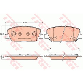 

Колодки тормозные TRW GDB3582