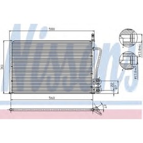 

Радиатор кондиционера NISSENS 94587