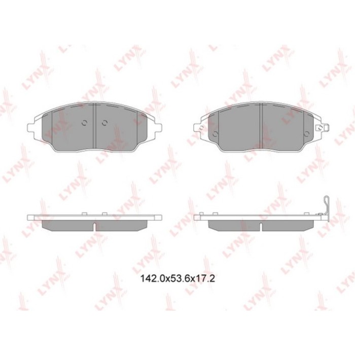 Колодки тормозные дисковые LYNX BD1818