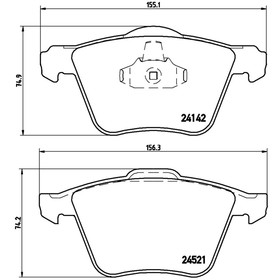 

Колодки тормозные BREMBO P24077