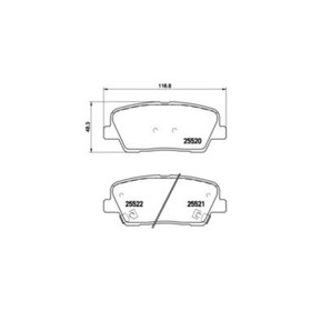 

Колодки тормозные Brembo P30063