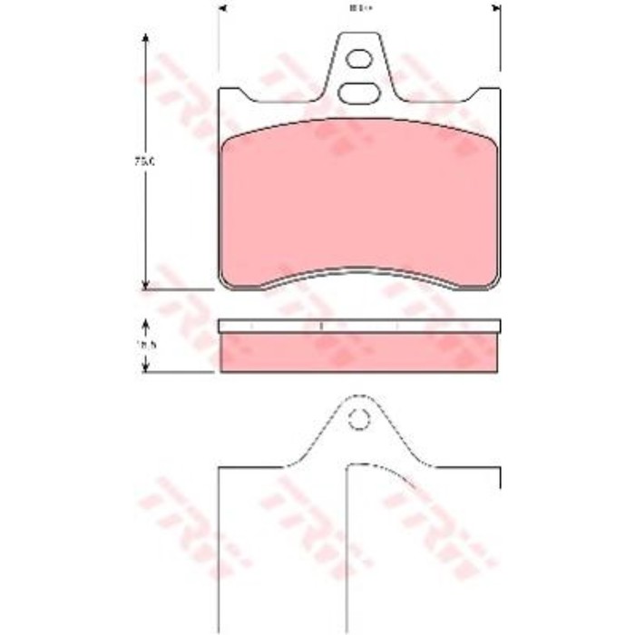 Колодки тормозные  TRW GDB1284