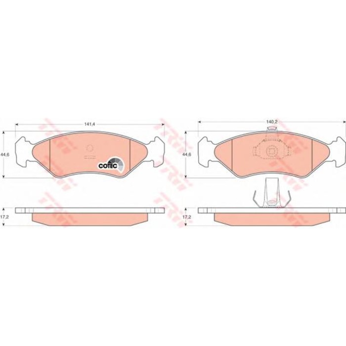 Колодки томрозные  TRW GDB1221