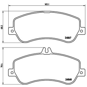 

Колодки тормозные BREMBO P50086