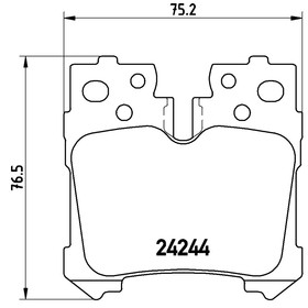 

Колодки тормозные BREMBO P83076