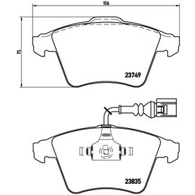 

Колодки тормозные BREMBO P85090