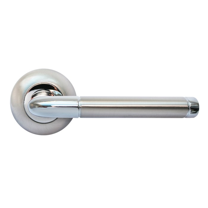 Ручка дверная RUCETTI RAP 2 SN/CP, цвет бел. никель/хром