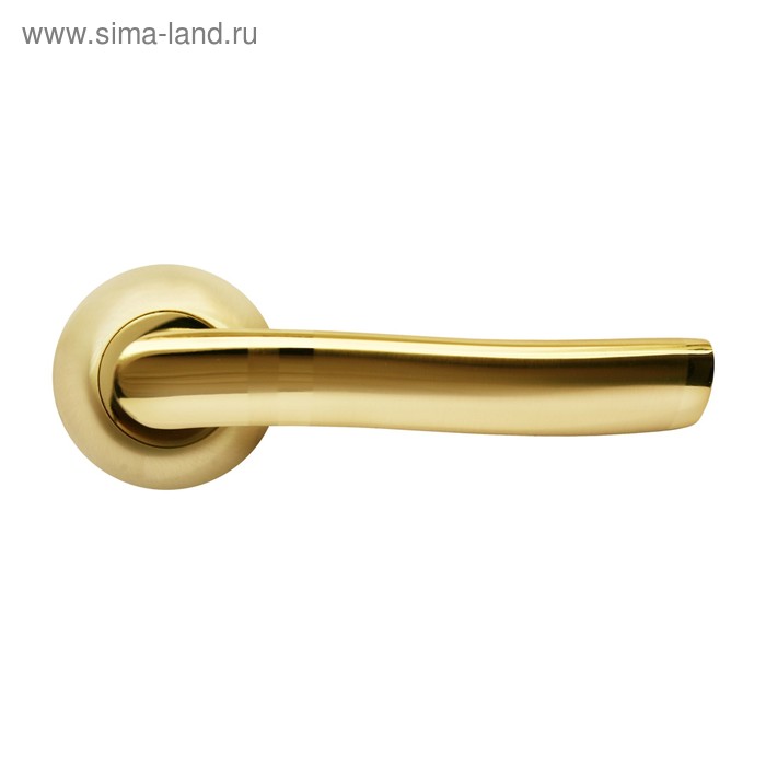Ручка дверная RUCETTI RAP 3 SG/GP, цвет матовое золото/золото
