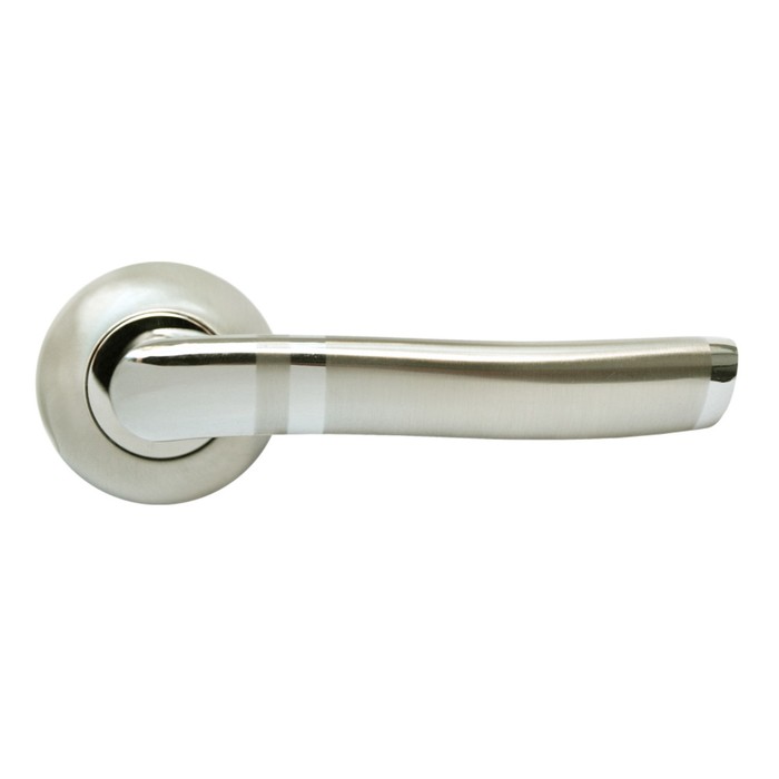 Ручка дверная RUCETTI RAP 3 SN/CP, цвет бел. никель/хром