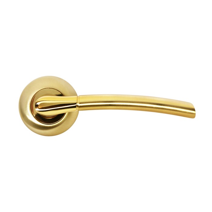 Ручка дверная RUCETTI RAP 6 SG/GP, цвет матовое золото/золото