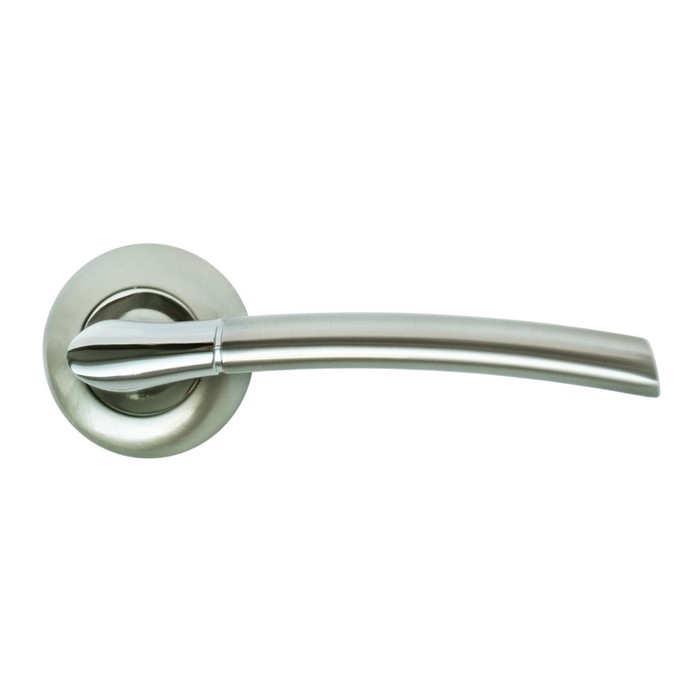 Ручка дверная RUCETTI RAP 6 SN/CP, цвет бел. никель/хром