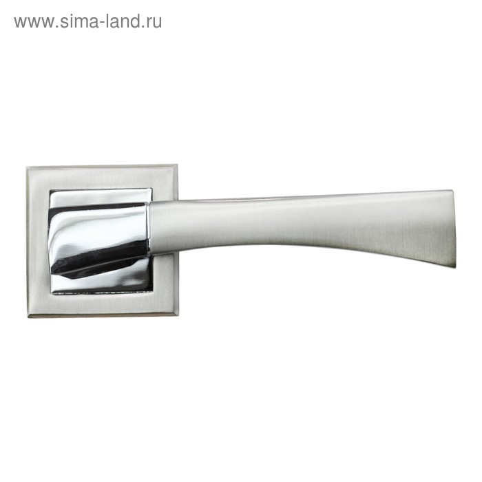 Ручка дверная RUCETTI RAP 12-S SN/CP, цвет бел. никель/хром