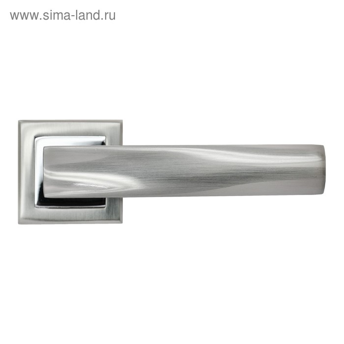 Ручка дверная RUCETTI RAP 14-S SN/CP, цвет бел. никель/хром