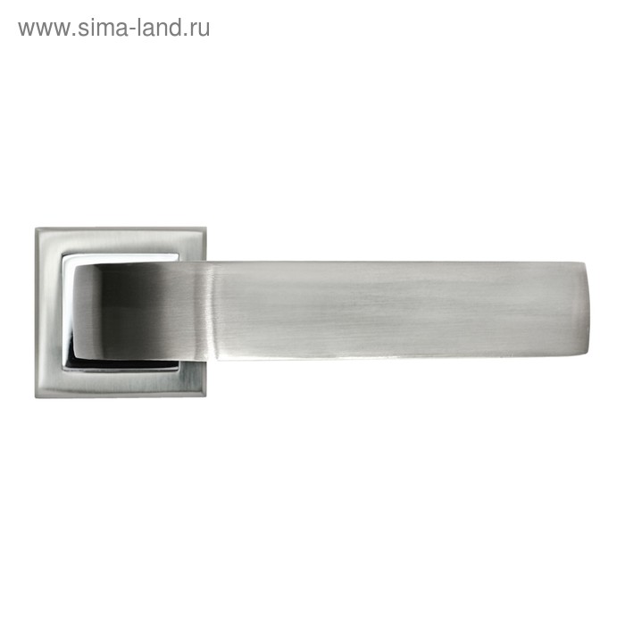 Ручка дверная RUCETTI RAP 15-S SN/CP, цвет бел. никель/хром