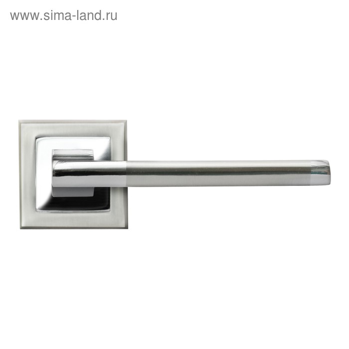 Ручка дверная RUCETTI RAP 17-S SN/CP, цвет бел. никель/хром