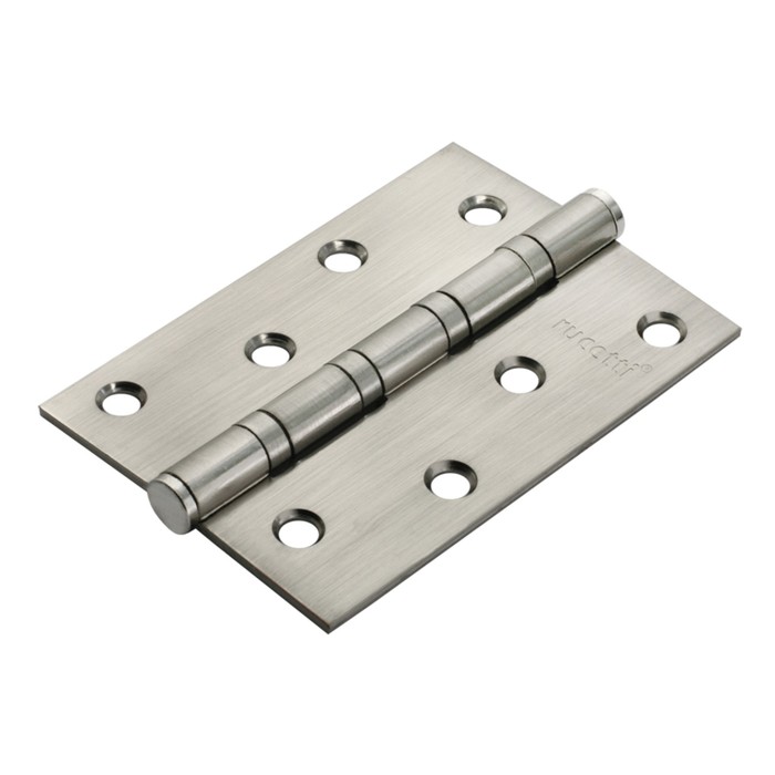 Петля стальная универсальная RUCETTI RS 100x70,2x4BB SN, цвет матовый никель