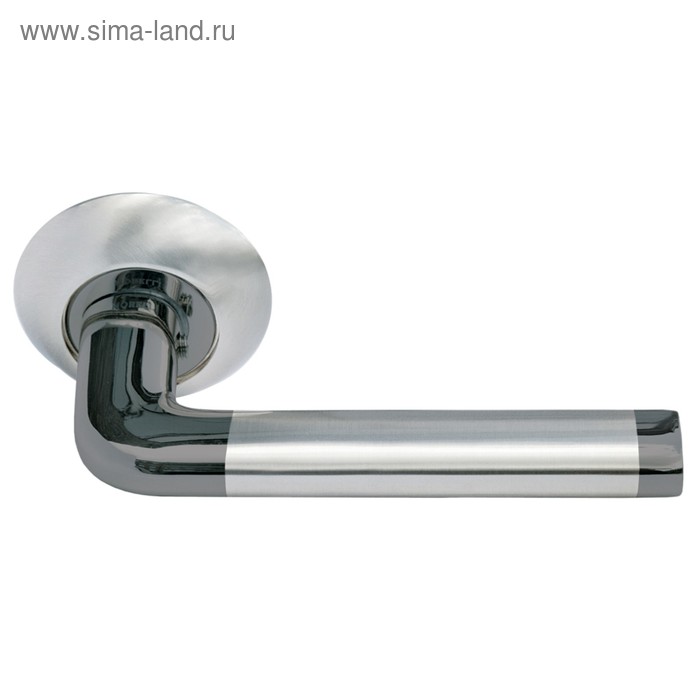 Ручка дверная MORELLI DIY MH-03 SN/BN, цвет белый никель/черный никель