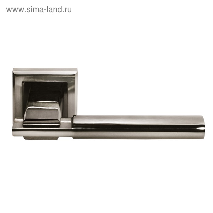 Ручка дверная MORELLI MH-13 SN/BN-S, белый никель/черный никель