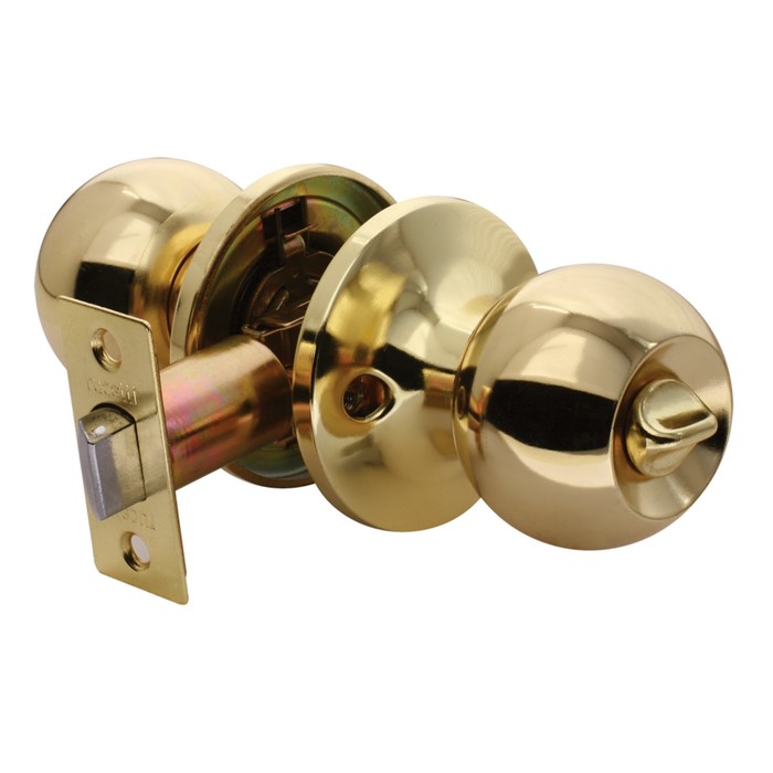 Ручка защелка RUCETTI HK-01 WC PG, сан.тех.завертка, цвет золото